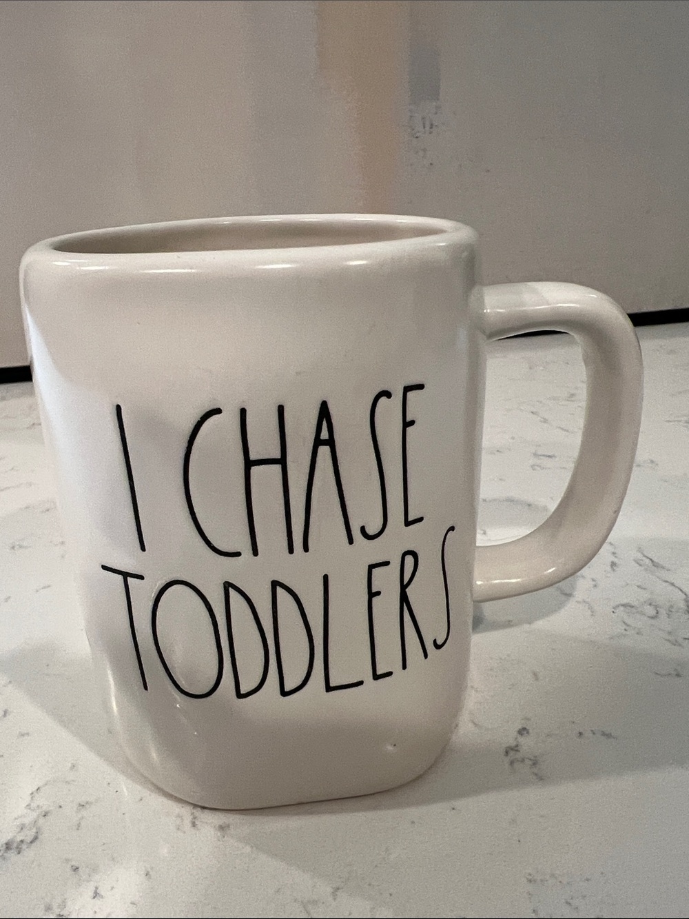 Rae Dunn white ceramic coffee mug